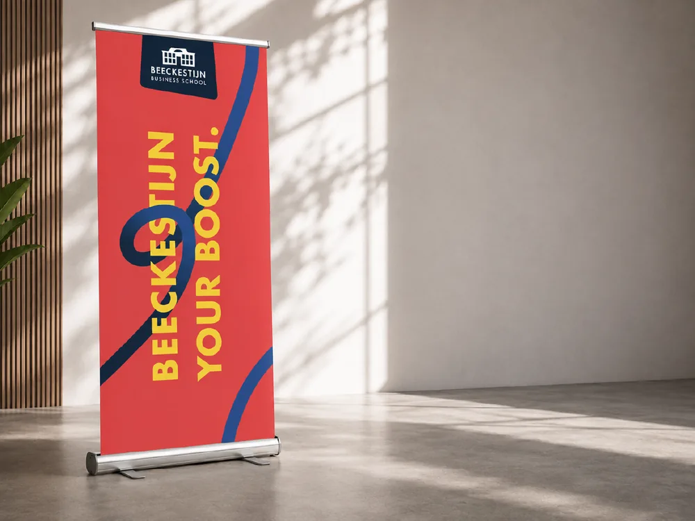 Campagnebeeld Beeckestijn: een ontworpen rollup-banner