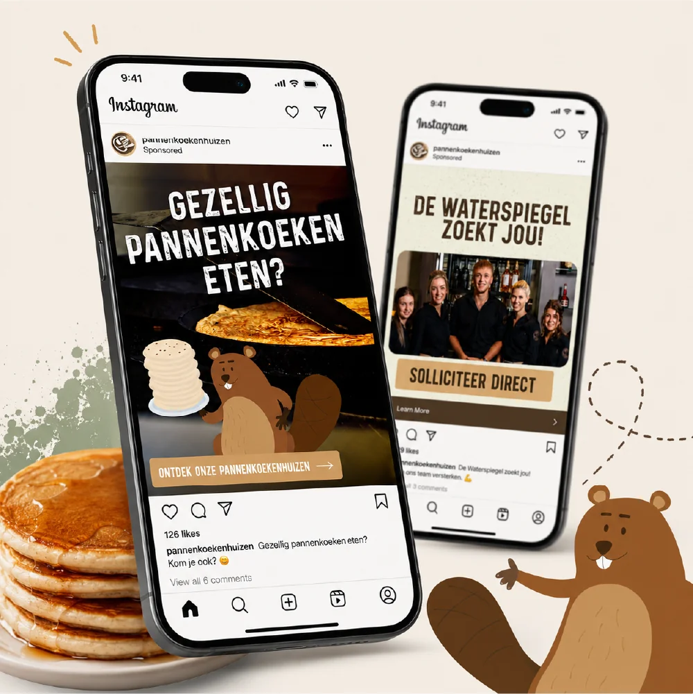 Instagram-post en vacatureadvertentie als voorbeeld van socialmediacampagnes